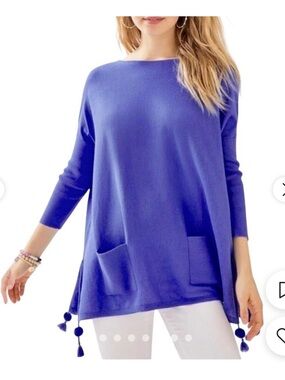 Lilly Pulitzer Elba Sweater - Blue - S EUC